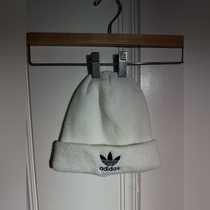 Adidas white beanie